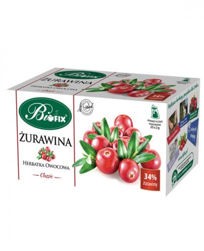 BI FIX Classic żurawina herbatka owocowa - 25 sasz. - melisa.pl