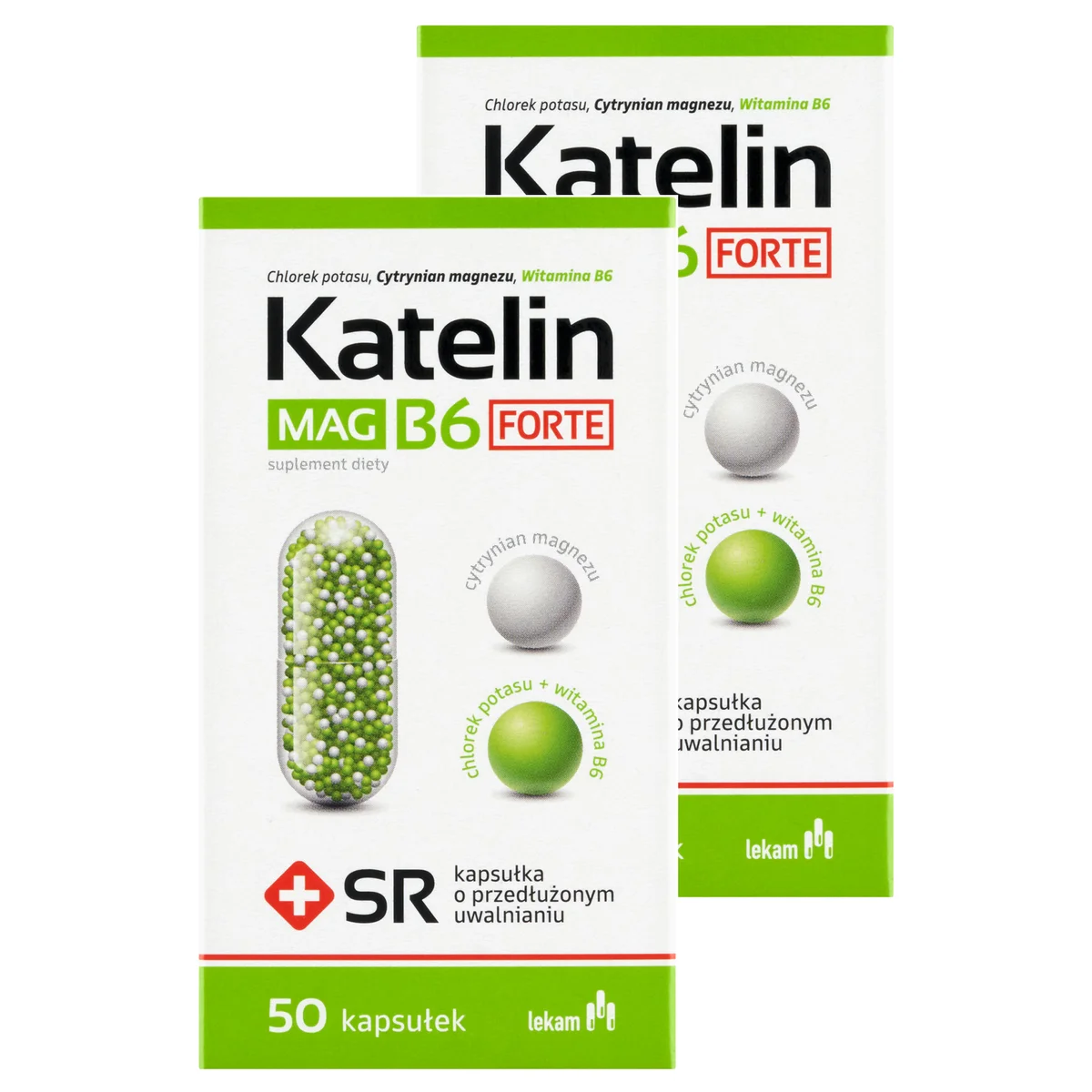 Katelin Katelin MAG B6 FORTE, kapsułki, 2 x 50 sztuk - melisa.pl